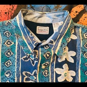 Vintage Bugle Boy Casual Short Sleeve Hawaiian